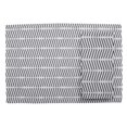thumbnail image 2 of S4Sassy White Line Geometric Printed Dining Room Reversible Tablemats With Napkins set, 2 of 3