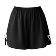 thumbnail image 2 of Delliss Women's Solid Color Ice Silk Loose Shorts Summer Thin Baggy Shorts, 2 of 4