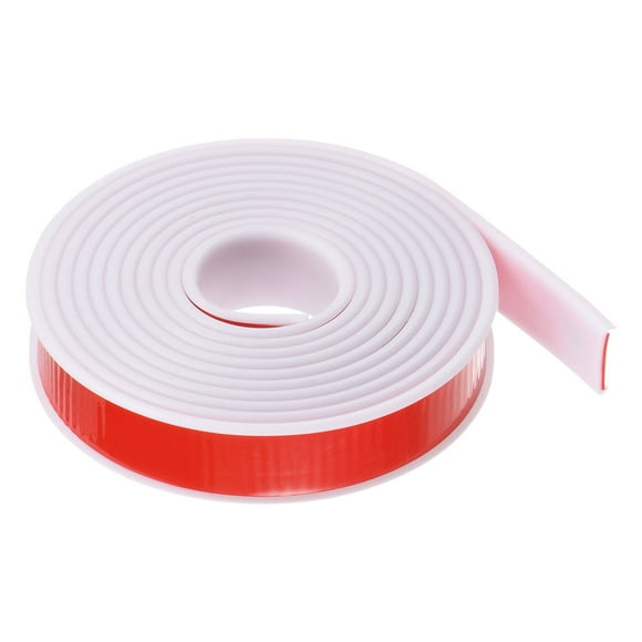 Unique Bargains 25mm x 3000mm Flexible TPE Self Adhesive U-Shape Veneer Edging Edge Banding White