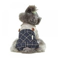 thumbnail image 5 of Oaktree Pet Warmth Plus Cotton Four-leg Plaid Overalls For Autumn and Winter, 5 of 5