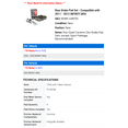 thumbnail image 2 of Rear Brake Pad Set - Compatible with 2011 - 2013 INFINITI M56 2012, 2 of 2