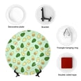 thumbnail image 4 of Cauagu Avocado Print Bone China Decorative Plate, Wall Mount Plate Holiday Decor Decorative Ceramic Plates with Stand Elegant Household Plates Decorative-10in, 4 of 6