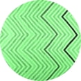 thumbnail image 1 of Ahgly Company Indoor Round Abstract Emerald Green Contemporary Area Rugs, 3' Round, 1 of 4