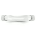 thumbnail image 2 of 14K White Gold 4mm Light Weight Half Round Band Size 9, 2 of 3