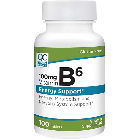 Vitamin B6 100 mg Tablets 100 ct