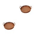 thumbnail image 1 of Inteprter Bandeja tejida, bandejas de almacenamiento, de fruta para pan, cesta de almacenamiento de cocina Retro portátil, gran capacidad para Type2 NO2, 1 of 6