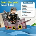 thumbnail image 5 of Color Your Own Pirate Ship Playhouse - Craft Kits - 1 Piece, 5 of 9