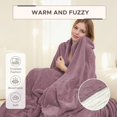 thumbnail image 2 of Electric Heated Blanket Twin Size 62"x84" - 4 Heat Settings, 10H Auto Shut Off, Soft Coral Fleece & Sherpa Fabric, Machine Washab, 2 of 8