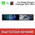 thumbnail image 3 of TPXINXIN Dual 12.3 inch Screen Car Radio For Dodge Charger/Challenger 2011-2014 Android GPS Navigation Multimedia Video Player Stereo Receiver Head Unit, 3 of 15
