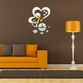thumbnail image 4 of Acrylic Wall Clock Sticker Heart Creative Wall Hanging Clock Wall Clock Decor, 4 of 10