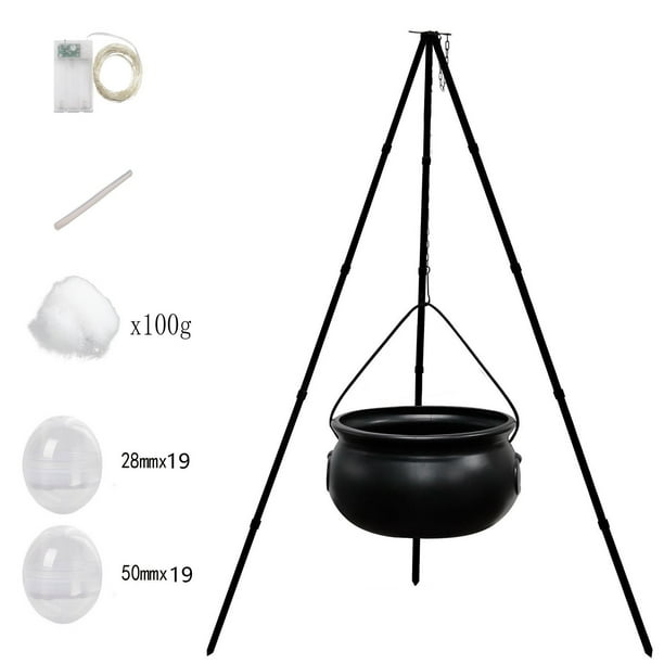 Witch Jar Pot Set Luminous Witch Jar Halloween Decoration Ornament Party Ornament Halloween Decoration Indoor Pot Set