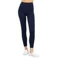 thumbnail image 3 of Women's 3 Pack Seamless Stretch Leggings High Waist Soft Nylon Spandex, 3 of 6