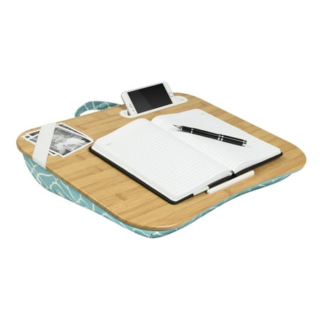 Designer Lap Desk Aqua Trellis Fits Up To 17 3 Laptop