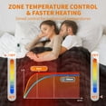 thumbnail image 5 of JoanKaren Electric Heated Blanket with Wireless Controller,King Size Fluffy Warm Luxury Fuzzy Comforter Blankets,6 Heat Levels&10 Hours Auto Off,104"x90",Gray, 5 of 7