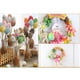 thumbnail image 4 of Corona decorativa de primavera, guirnalda redonda de huevos de conejito de Pascua con flores artificiales, Amarillo, 4 of 6