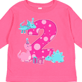 thumbnail image 4 of Inktastic Dinosaur Party-second Birthday Girls Long Sleeve Toddler T-Shirt, 4 of 5