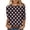 ZQR2-Black, variant on VKOYWKM Fall Tops Women 3/4 Length Sleeve Women Tops Christmas Santa Graphic Tees Loose Fit Crew Neck Xmas Family Party Top Blouses