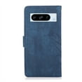 thumbnail image 6 of Nalacover Slim Wallet Case for Google Pixel 8 Pro, for Women Men, Embossed Pattern PU Leather Shockproof Magnetic Clasp Credit Card Slots Flip Kickstand Phone Case+Wrist Strap,Blue, 6 of 7