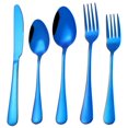 thumbnail image 1 of Flatware Set  Stainless Steel Flatware Service Tableware Cutlery Include Knife/Fork/Spoon  Mirror Polished  Dishwasher Safe, 1 of 6