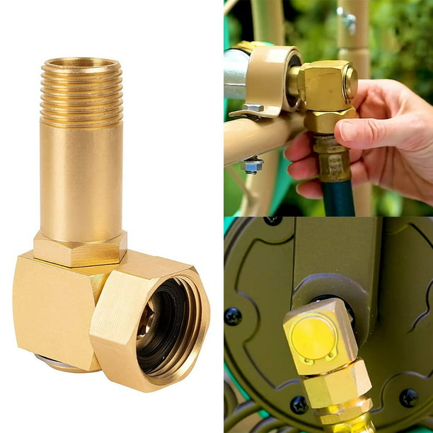 Lead-Free Brass Garden Hose Adapter,Hose Reel Parts Fittings,Brass  Replacement Part Swivel