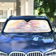 thumbnail image 5 of Foldable Car Windshield Sunshade UV Sun Visor Protector Blocks UV Rays Keeps Vehicle Cool 55x27.6 Inch Cute Cartoon Pony, 5 of 8