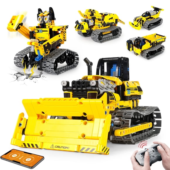 Kit de construcción de juguetes para robots STEM LECPOP 5 en 1 con 452 bloques