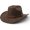 Coffee, variant on Xijirk Cowboy Hat with Curved Wide Rolled Brim Tall Creased Embossed Leather Hatband Lightweight Headwear for Western Country Music Festival Halloween Cosplay,Black,One Size
