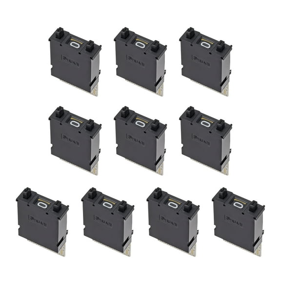 Uxcell DIP Switch Thumb wheel Switch KM1 0-9 Digital Black,10 Pcs