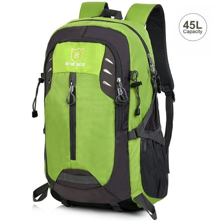 Camping Backpack, Vbiger 45L Splash-proof Backpack Outdoor Daypack for Hiking, Traveling, Mountain (Best 45l Hiking Backpack)