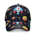 thumbnail image 2 of Celestial Moon Sun Space Baseball Cap – Durable Snapback Hat for Team Sports, Training, and Competition, 2 of 6