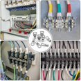 thumbnail image 4 of 30 Pieces Round Tinned Copper Eyelet Electrical Terminals - Uninsulated Battery Cable Ends - Ring Eye Crimp Terminals - 16-35 Mm, 4 of 5