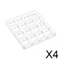 thumbnail image 1 of 4x Placa Acrílica De Base De Probador De Interruptor Transparente Para Placa Cherry Mx Switch 4x4, 1 of 8