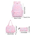 thumbnail image 3 of Back To School Backpack Star Prints Cute Backpack Stationery Pouch Lunch Box Pouch Students Backpacks Three-Piece Set, 3 of 9