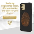 thumbnail image 2 of Case Yard Wooden Case for iPhone-12-Mini Soft TPU Silicone cover Slim Fit Shockproof Wood Protective Phone Cover for Girls Boys Men and Women Supports Wireless Charging Finger Print Design, 2 of 7