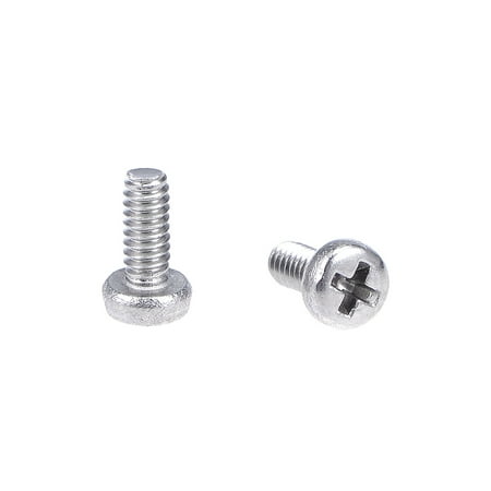 

M1.6x4mm Machine Screws Pan Phillips Head Screw Fasteners Bolts 50Pcs