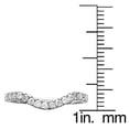 thumbnail image 3 of 10k White Gold Curved Diamond Wedding Band (1/5 cttw, I-J Color, I2-I3 Clarity), 3 of 5