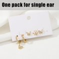 thumbnail image 4 of Pendientes chapados en oro de 14 quilates para mujer Pendientes de cartílago Pendientes de oro delicados Pendientes de aro Huggie Pendientes hipoalergénicos para múltiples piercings Regalos de moda pa, 4 of 4