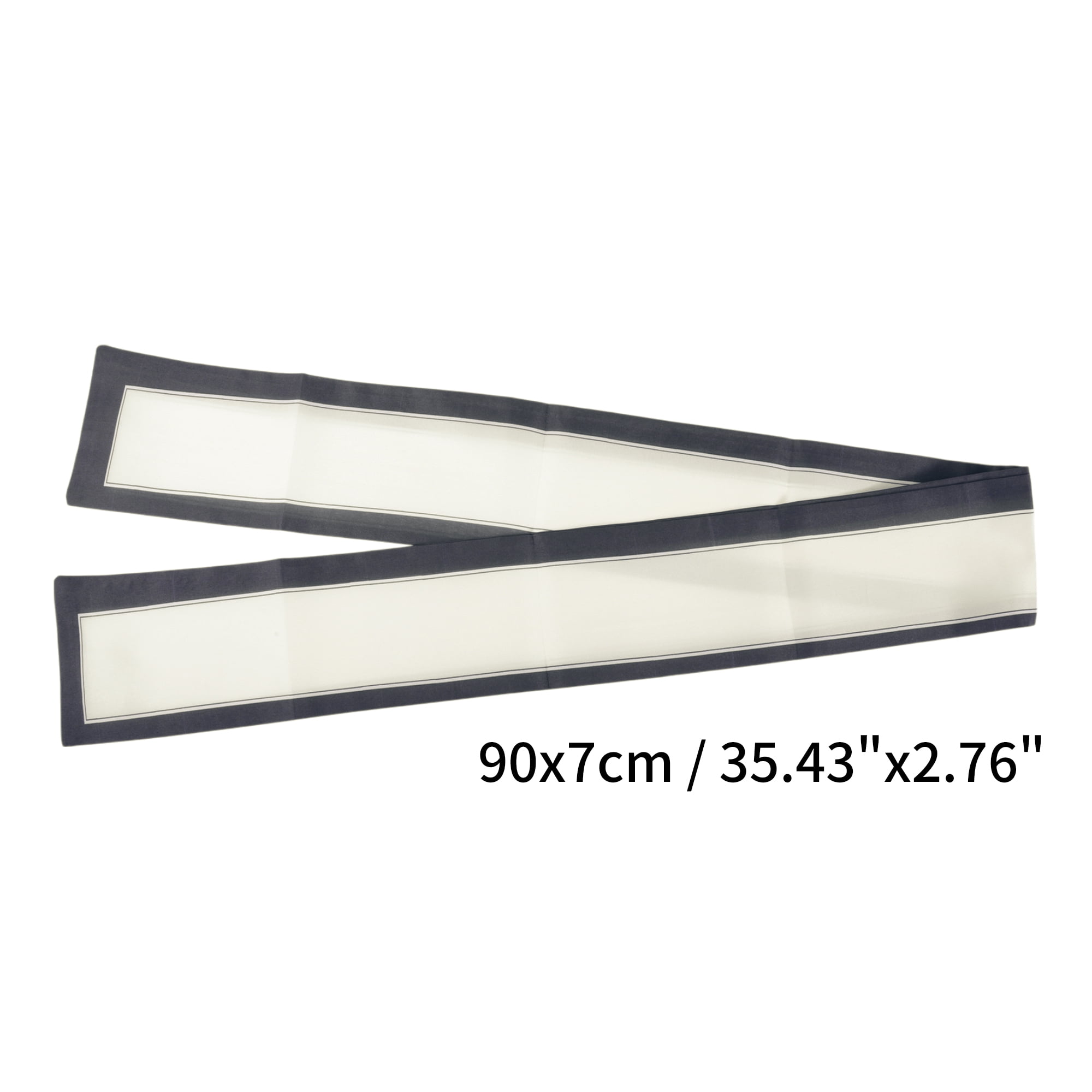 Unique Bargains Borders Pattern Headband 1 Pc Black White