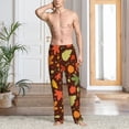 thumbnail image 3 of Cauagu Autumn Leaves Mens Pajama Pants Sleep & Lounge Pants,PJ Bottoms with Pockets-Large, 3 of 7