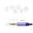 thumbnail image 2 of Cable de Audio Auxiliar 3.5mm a 3.5mm de 1 Metro, 2 of 5
