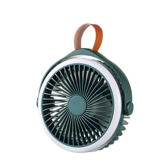 OAVQHLG3B Camping Fan With LED Lights & Lanyard, Battery Operated Fan With Lanyard, USB Rechargeable Fan For Tent Car RV Hurrican-e Emergency Outages Survival Kit