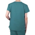 thumbnail image 4 of Green Town Scrubs for Women Scrub Set - V-Neck Top and Straight Leg Pant, 6 Pockets, Durable Fabric, 4 of 7