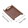 thumbnail image 3 of TACILIP Home Decor, 1PC Wooden Tray Platter For Living Room Coffee Tables Suitable For Snacks Fruit And General Storage Or Organization, Gifts for Him, 3 of 7