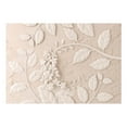 thumbnail image 2 of Tiptophomedecor Peel and Stick Floral Wallpaper Wall Mural - Paper Flowers Beige - Removable Wall Decals, 2 of 3