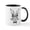 White/Black Inside, variant on CafePress - Cute Hipster Easter Bunny Mugs - 11 oz Ceramic Mug - Novelty Coffee Tea Cup