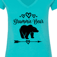 thumbnail image 4 of Inktastic Grammie Bear Grandma Women's V-Neck T-Shirt, 4 of 5