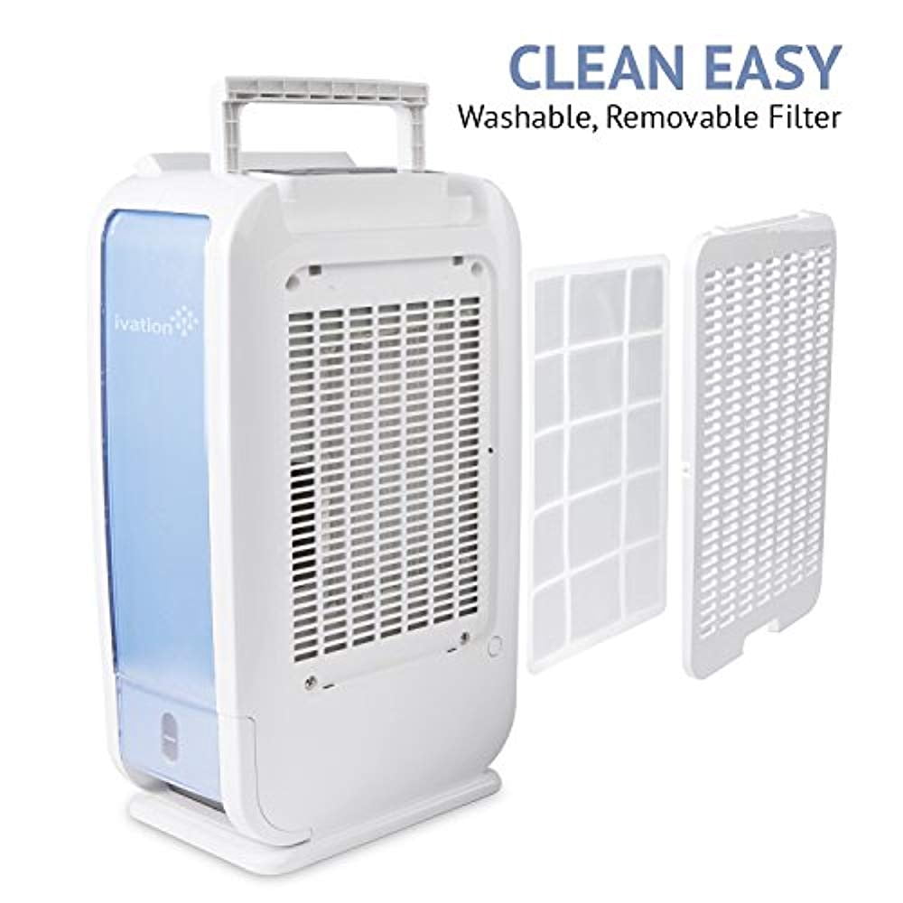 IVATION 13-Pint Desiccant Dehumidifier, Compact & Quiet, Continuous Drain Hose, Covers up to 270 Sq Ft