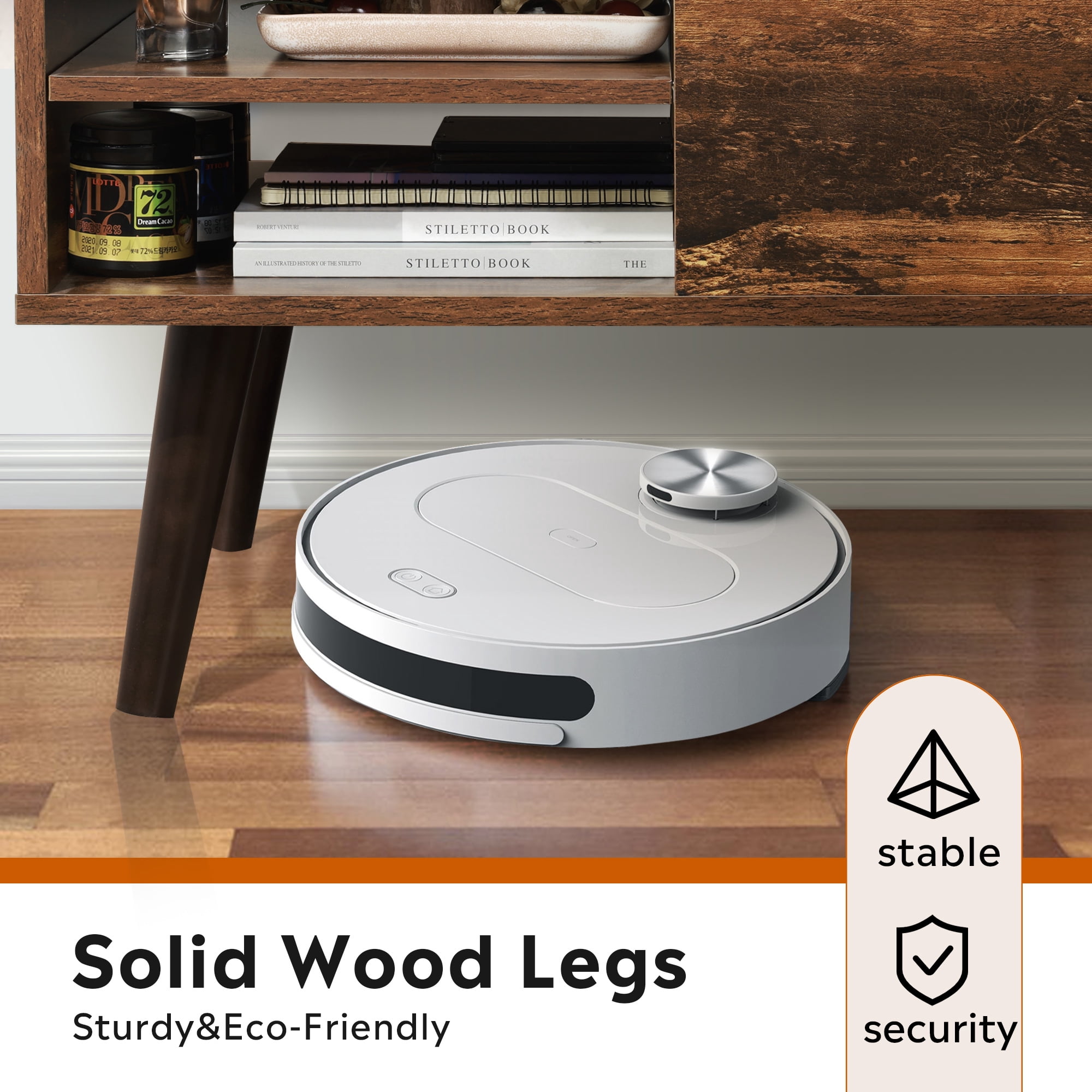 GALAXHERO Coffee Table with Removable Storage Shelves Lift Top Small Coffee Table for Living Room Rustic Brown