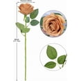 thumbnail image 2 of Artificial Rose Flower Dusty Rose Flowers Silk Flowers pcs with Long Stem Silk Roses Bouquet for Wedding Bridal Shower Party Home Decoration, 2 of 5