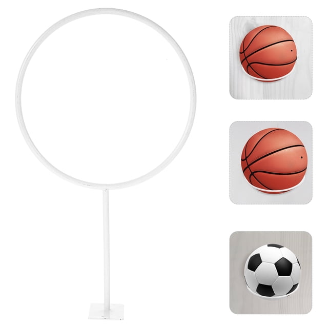 unbranded 3Ud Rack Para Almacenamiento Y Exhibición De Balones De Baloncesto En Pared